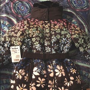 NWT Desigual Girls Winter Coat Size 7/8